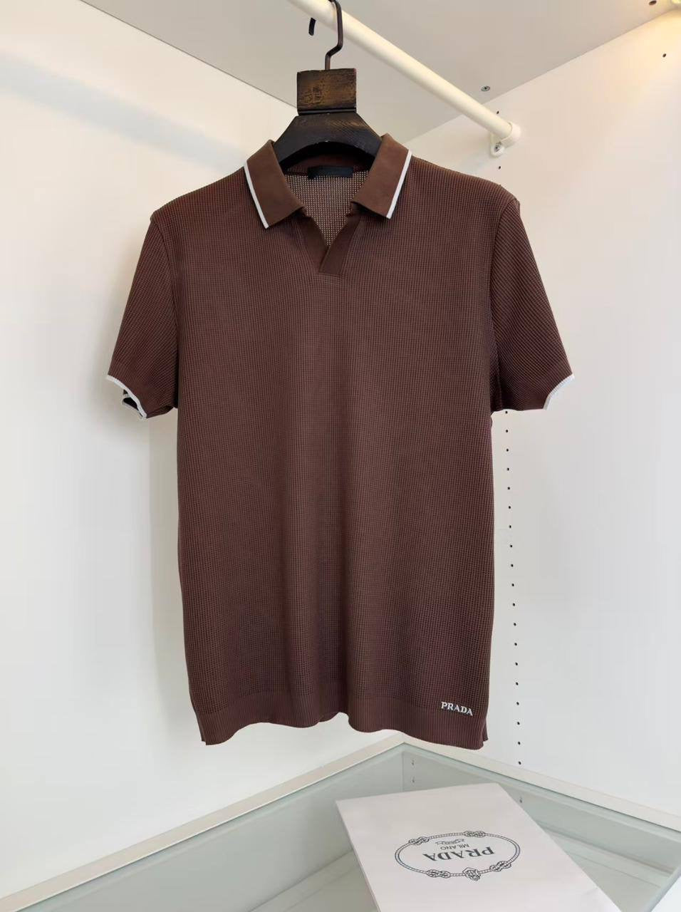 Brown Milano Knit Polo