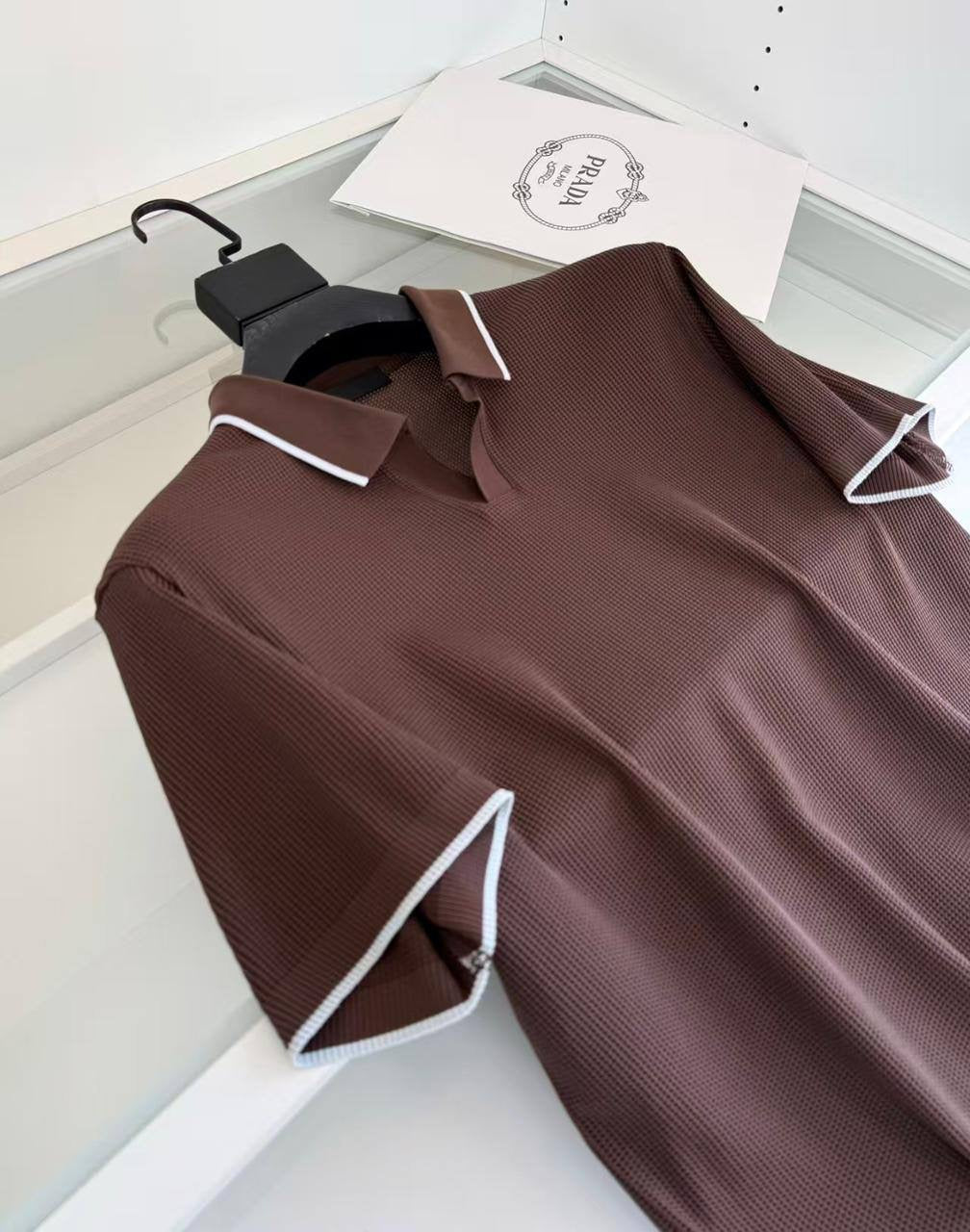 Brown Milano Knit Polo