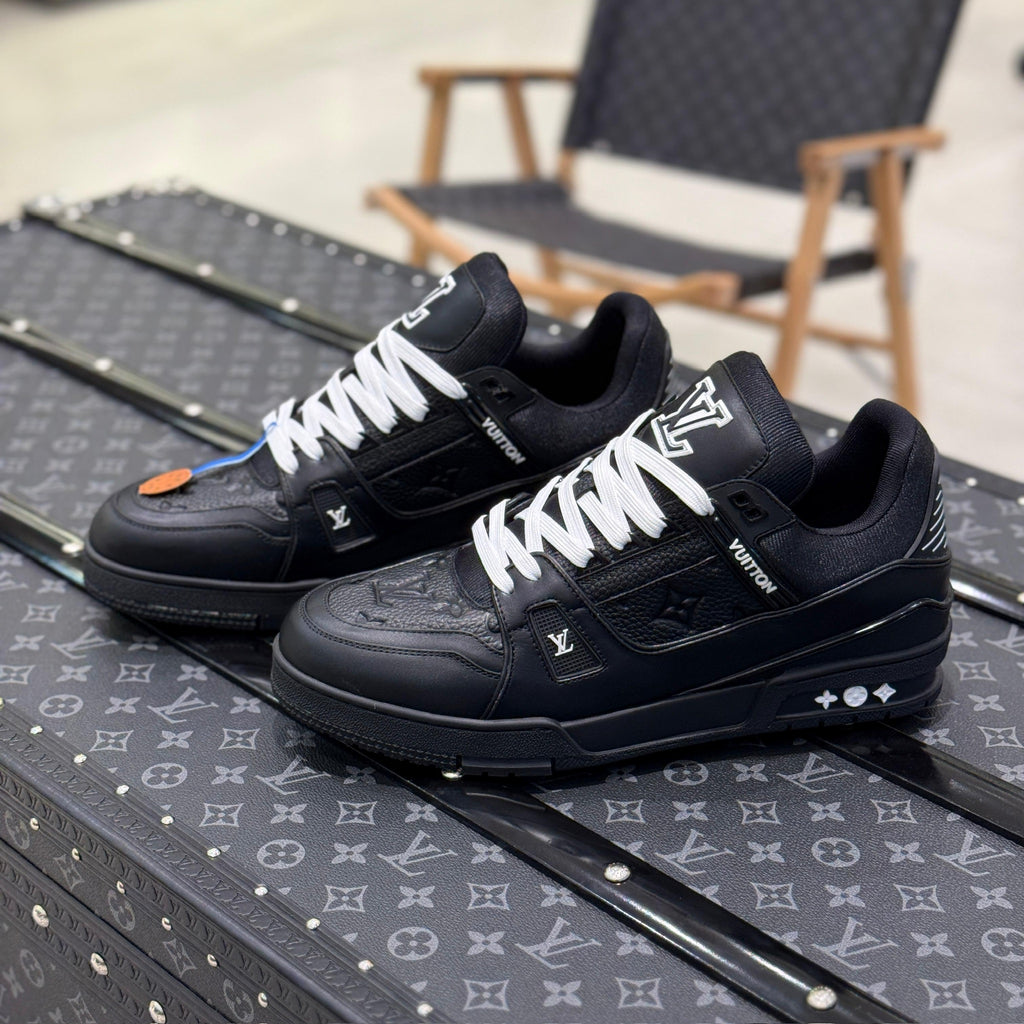 Black Monogram Sneakers