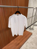 White Oblique Towelling T-shirt
