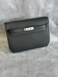 Black Kelly Clutch Bag
