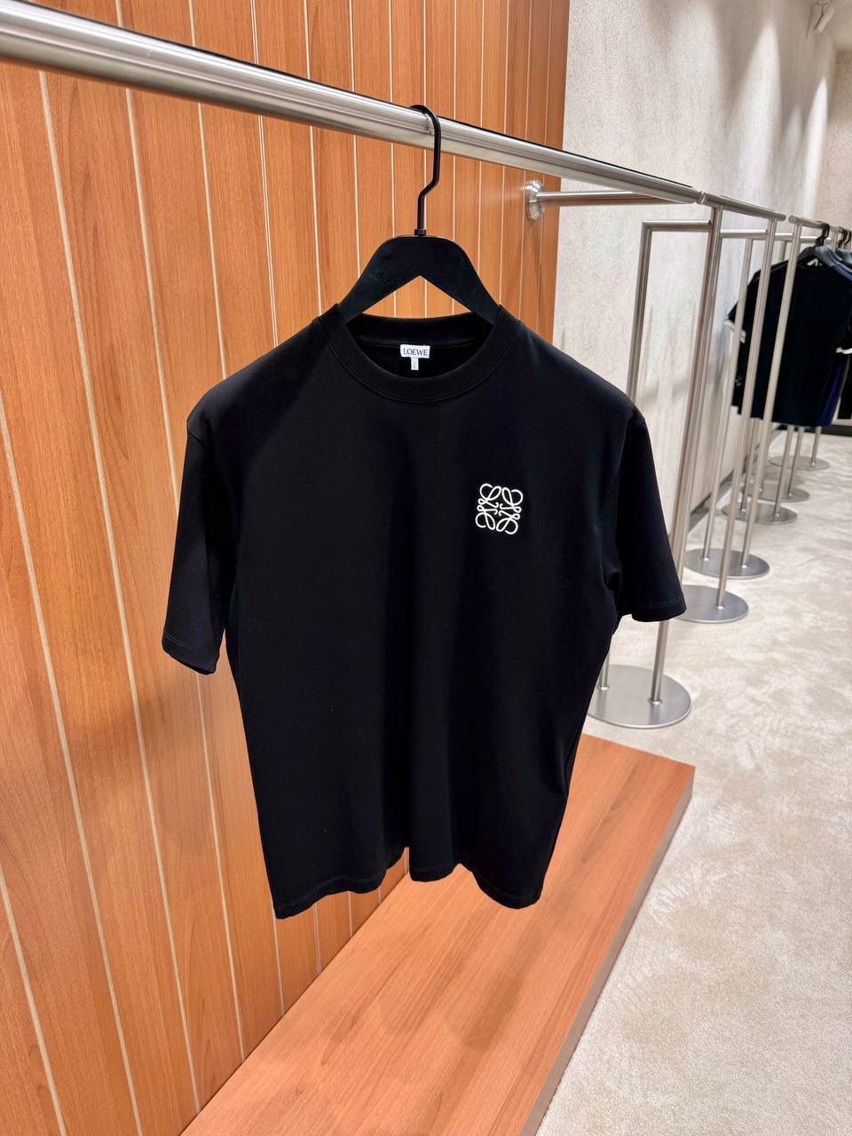 Black Anagram Embroidered T-Shirt