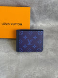 Blue Monogram Wallet