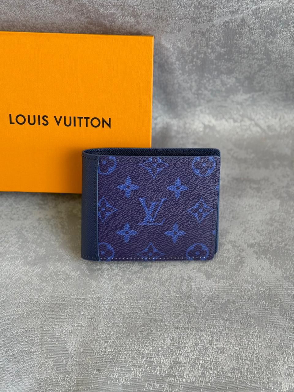 Blue Monogram Wallet
