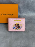 Pink Monogram Paint Wallet