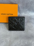 Black Embossed Stamped Wallet