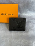 Black Embossed Grain Wallet