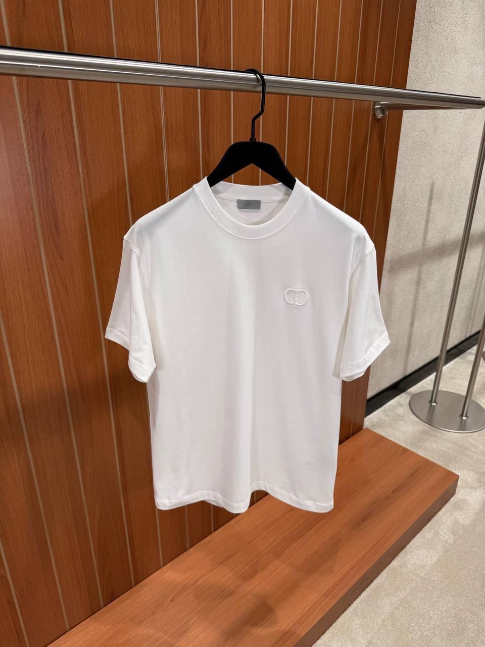 Black CD Embroidered T-Shirt