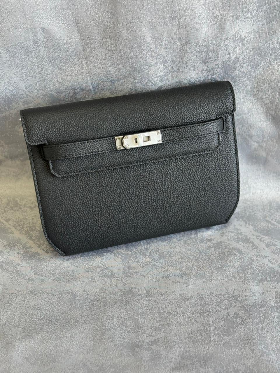 Brown Kelly Clutch Bag