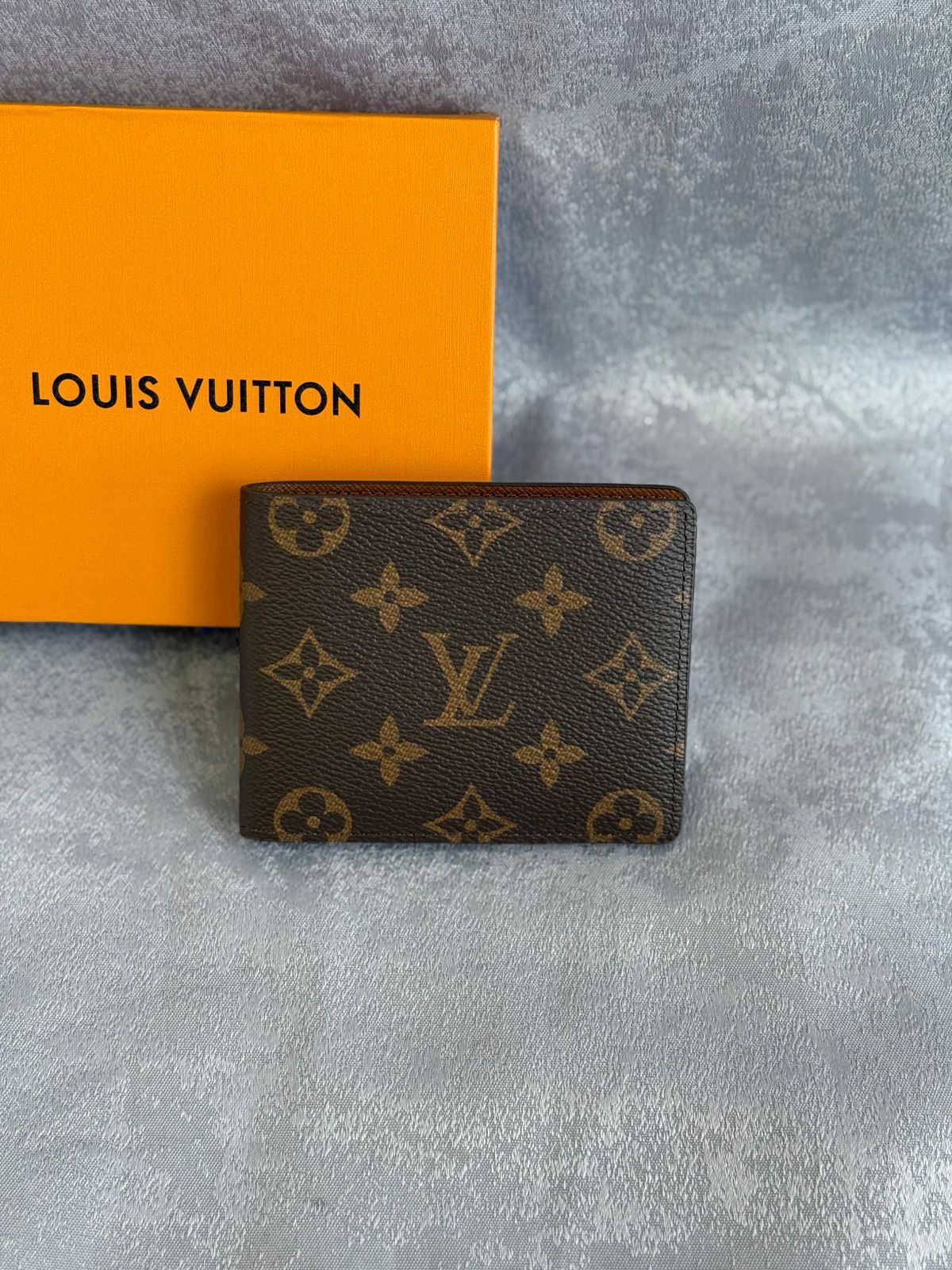 Blue Monogram Wallet